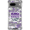 NBA Sacramento Kings Purple Digi Camo Google Pixel 8 Clear Case